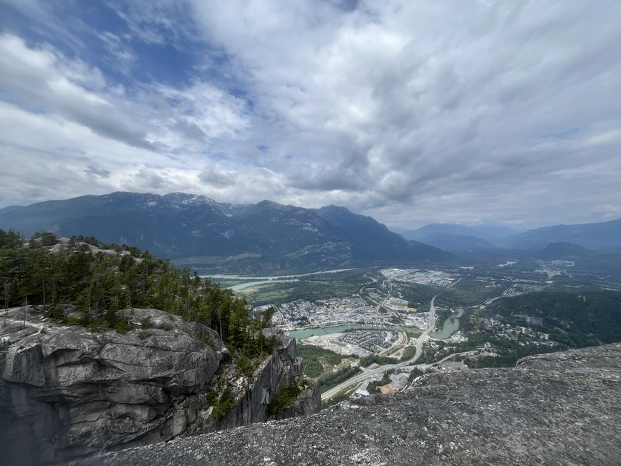 View from the summit of The Chief in Squamish